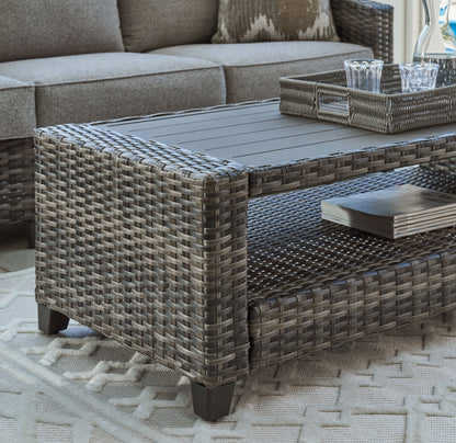 Oasis Court - Sofa, Chairs, Table Set (Set of 4) - Gray
