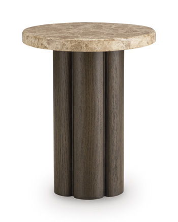 Darimore - Chair Side End Table - Burnished Brown