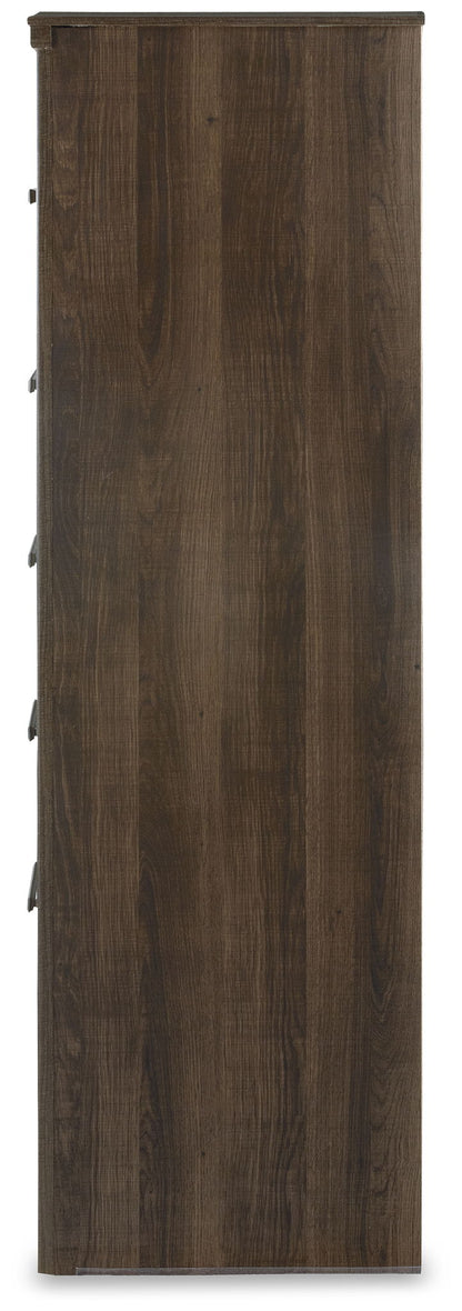 Juararo - Five Drawer Chest - Dark Brown
