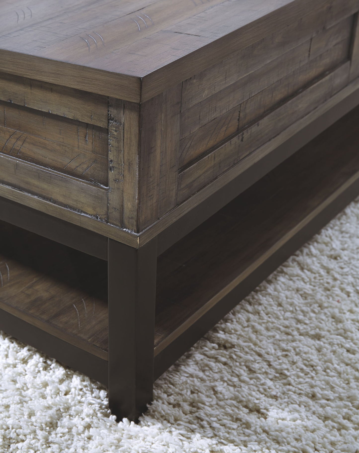 Johurst - LIFT TOP COCKTAIL TABLE - Grayish Brown