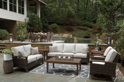 Paradise Trail - Sofa with Cushion - Medium Brown